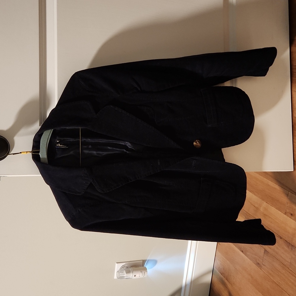 Women's Corduroy Blazer; Navy; Size Small; Good condition